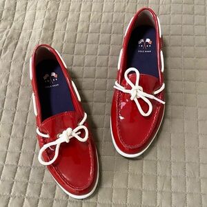 COLE HAAN Red Loafers